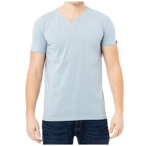 X RAY Men's Basic V-Notch Neck Short Sleeve Split Neck T-Shirt Size M